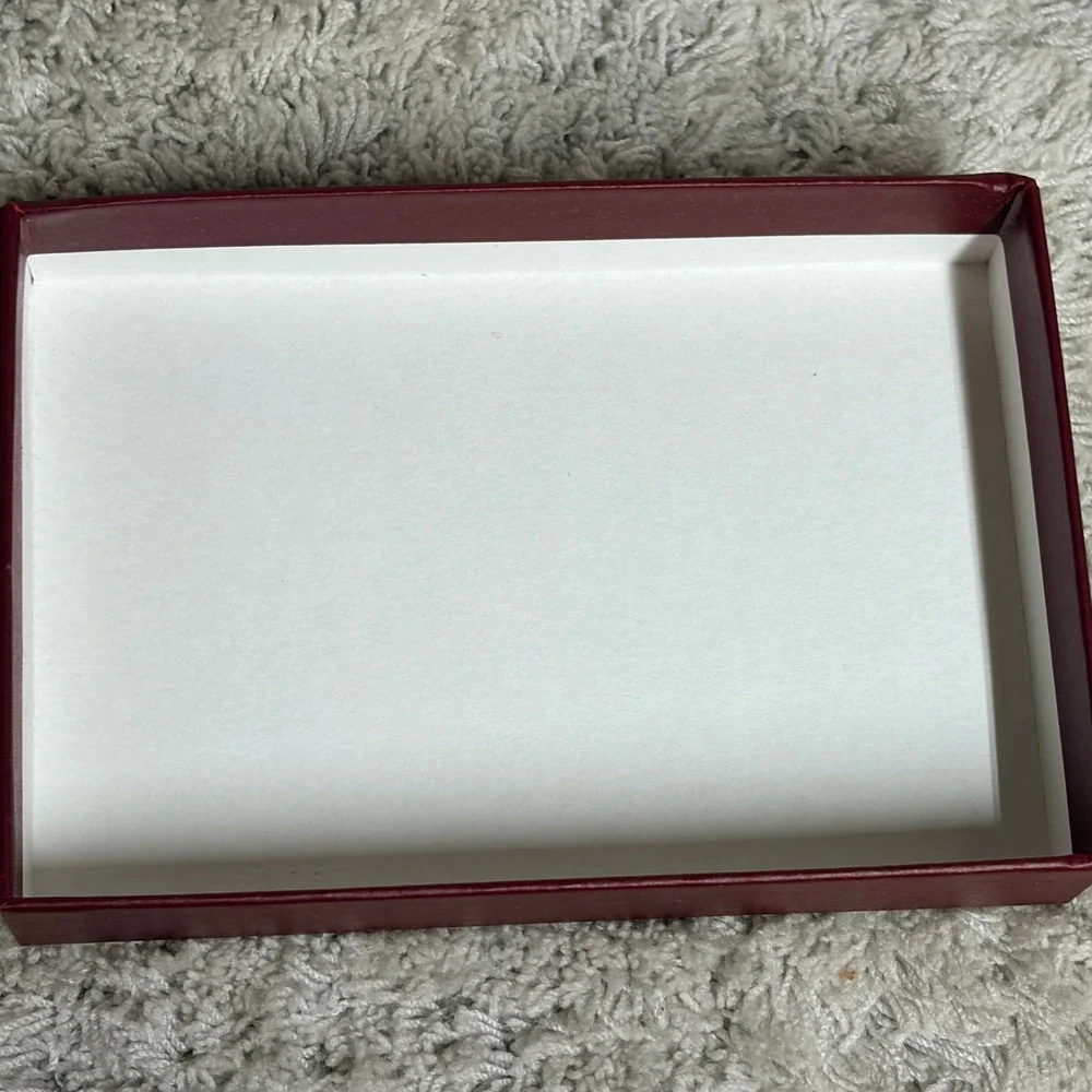 Gucci Burgundy Logo Gift Box Dust Bag Ribbon and Care Cards Set